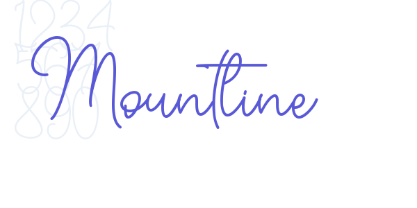 Mountline font free