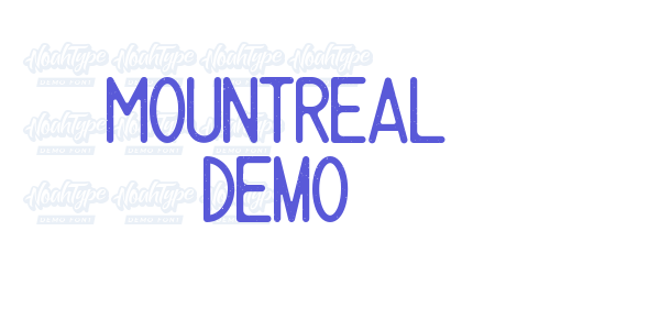 Mountreal Demo font free