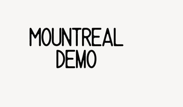 Mountreal Demo Font