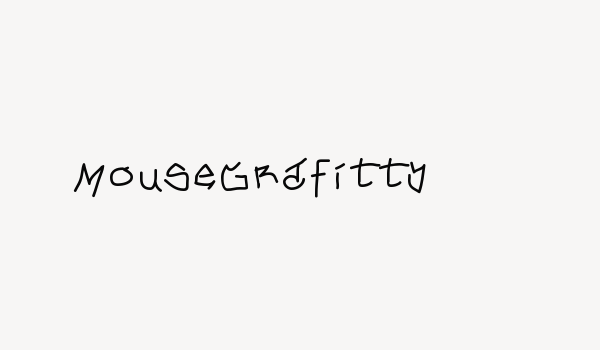 MouseGrafitty Font