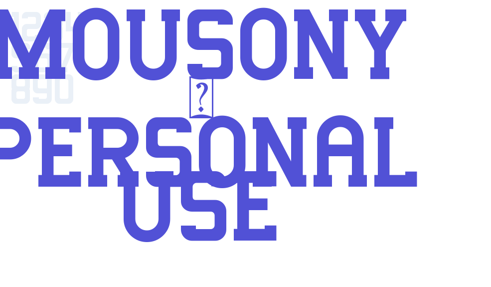 Mousony – Personal Use-font-download