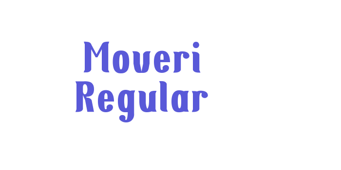 Moveri Regular Font Download