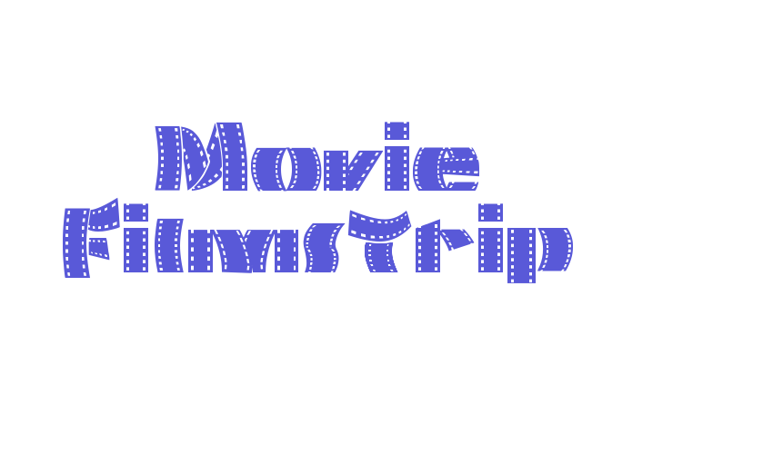 Movie Filmstrip Font Download