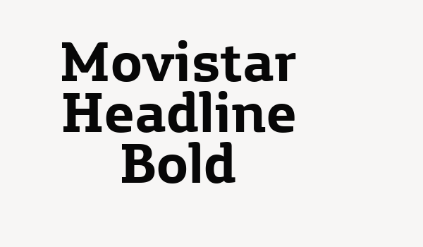 Movistar Headline Bold Font