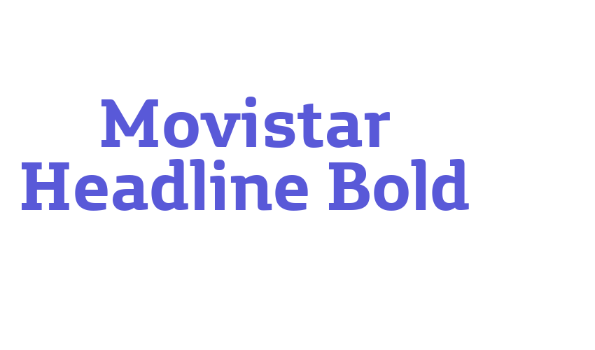 Movistar Headline Bold Font