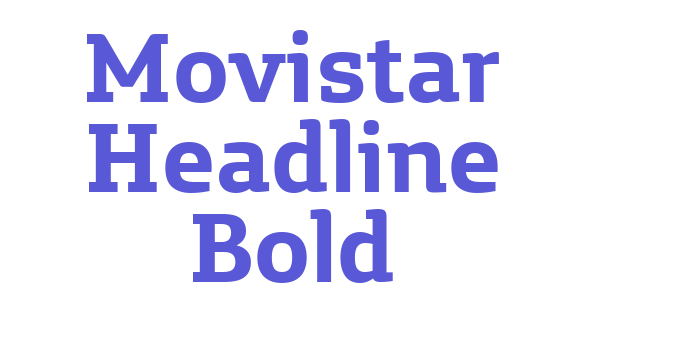 Movistar Headline Bold Font