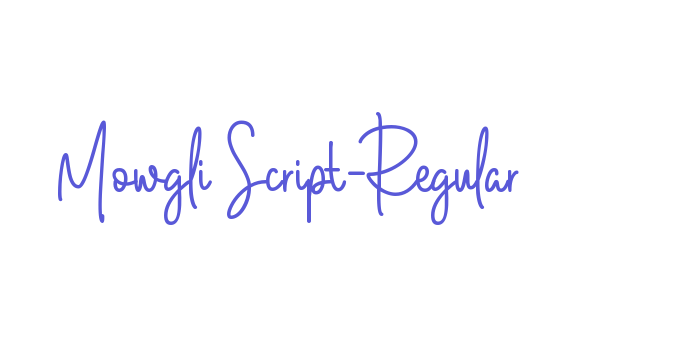 Mowgli Script-Regular Font Download