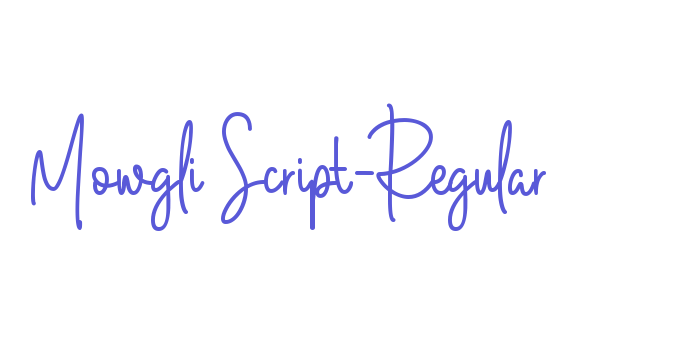 Mowgli Script-Regular Font