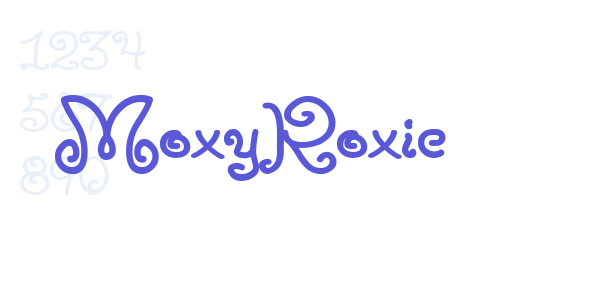 MoxyRoxie font