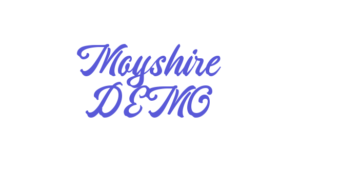 Moyshire DEMO Font Download