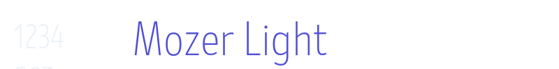 Mozer Light-font
