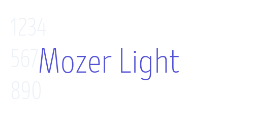 Mozer Light-font-download