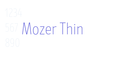 Mozer Thin-font-download