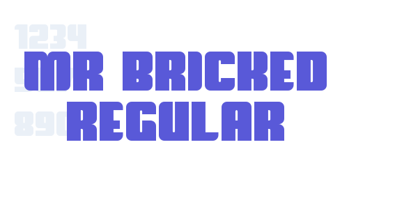 Mr Bricked Regular font free