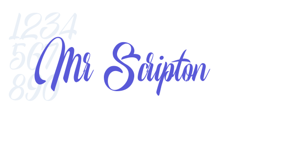 Mr Scripton font free