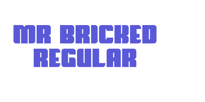 Mr Bricked Regular Font Download