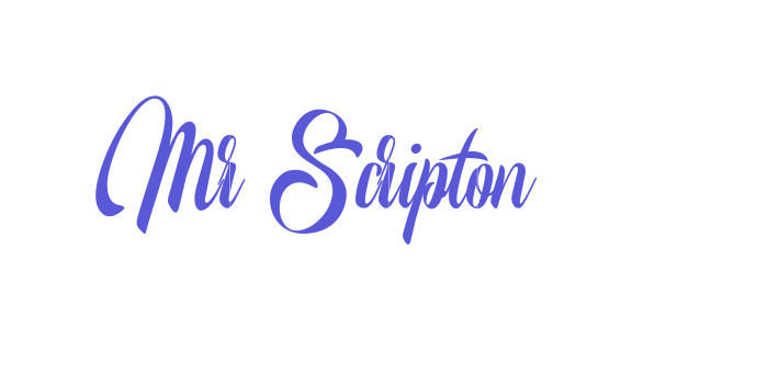 Mr Scripton Font Download