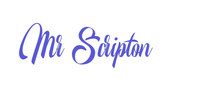 Mr Scripton Font