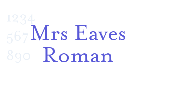 Mrs Eaves Roman font free