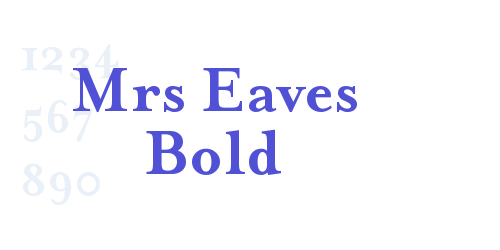 Mrs Eaves Bold