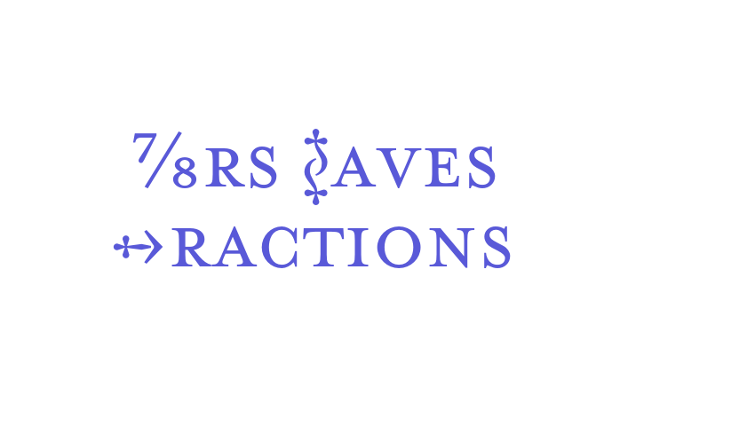 Mrs Eaves Fractions Font