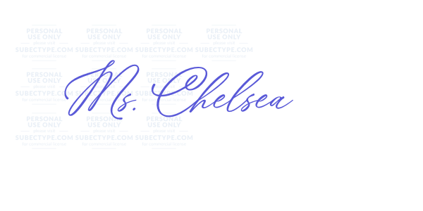 Ms. Chelsea font free