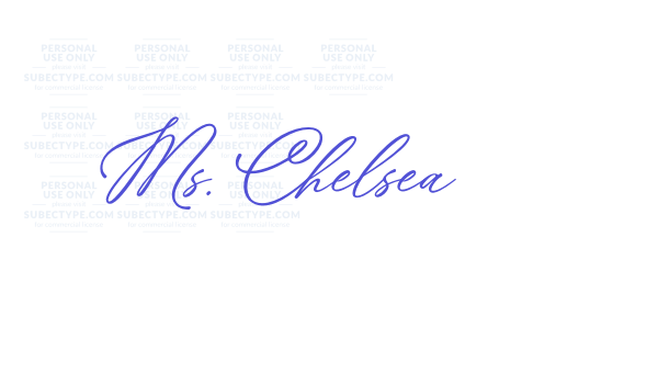 Ms. Chelsea font download