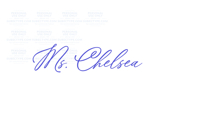 Ms. Chelsea font download