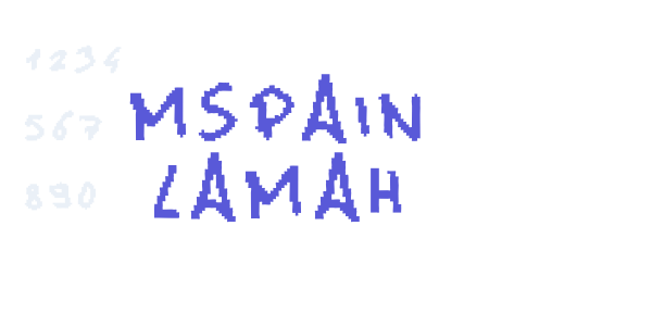 MsPain lamah font