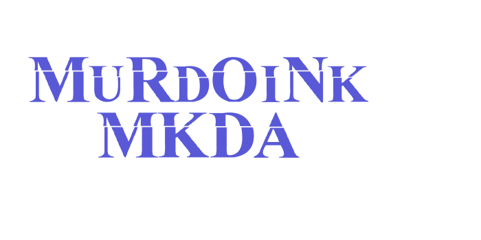 MuRdOiNk MKDA Font Download