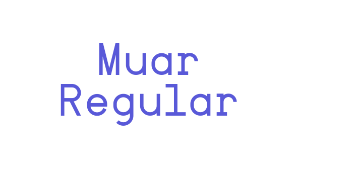 Muar Regular Font Download