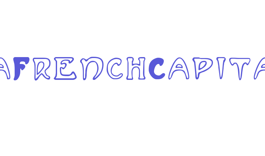 MuchaFrenchCapitals Font