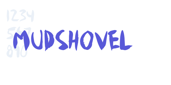 Mudshovel font free