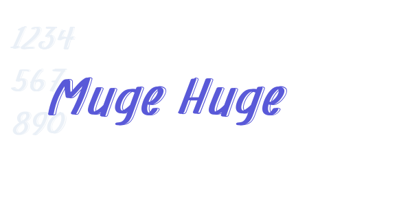 Muge Huge font free