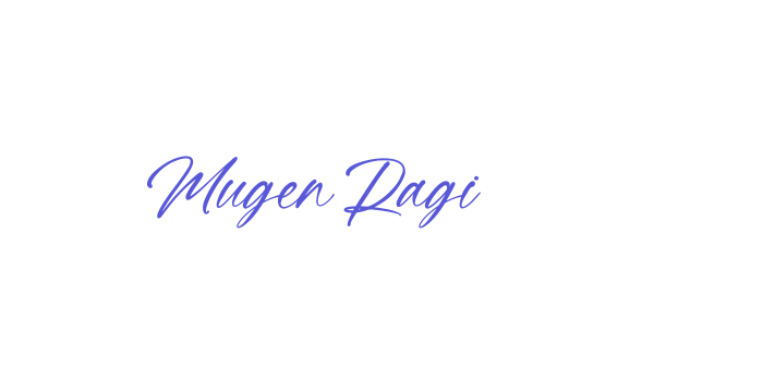 Mugen Ragi Font Download