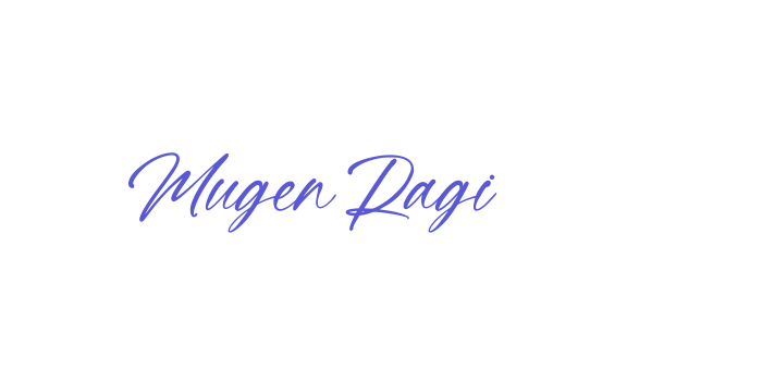 Mugen Ragi Font