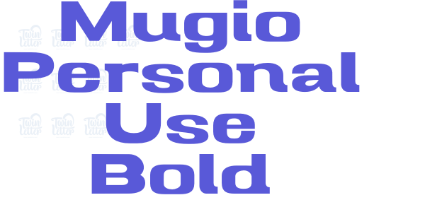 Mugio Personal Use Bold font free