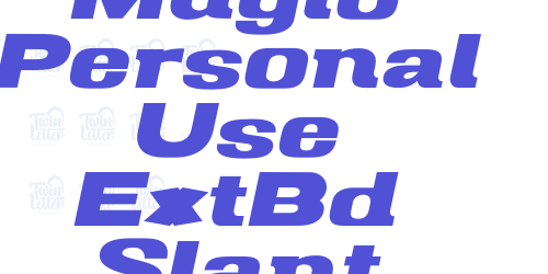 Mugio Personal Use ExtBd Slant-font-download