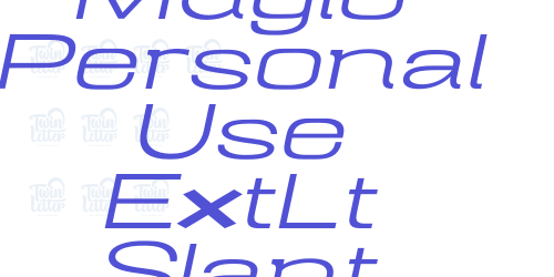 Mugio Personal Use ExtLt Slant-font-download