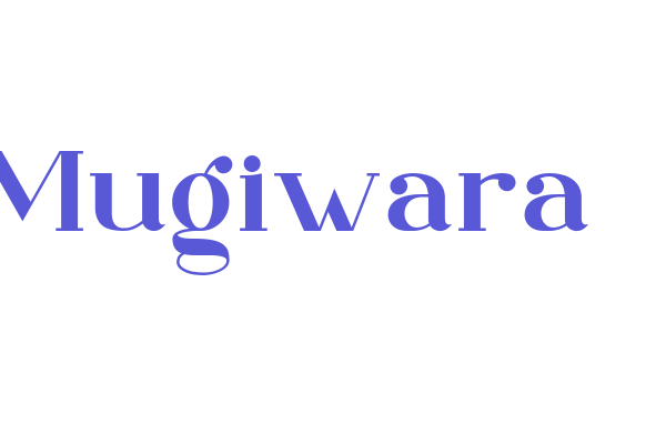 Mugiwara Font