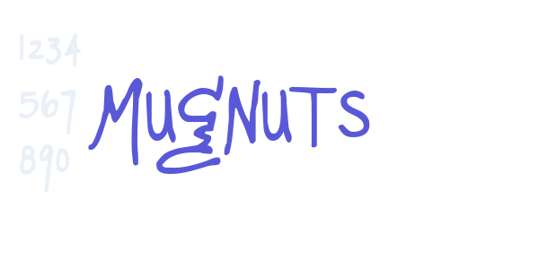 Mugnuts font free