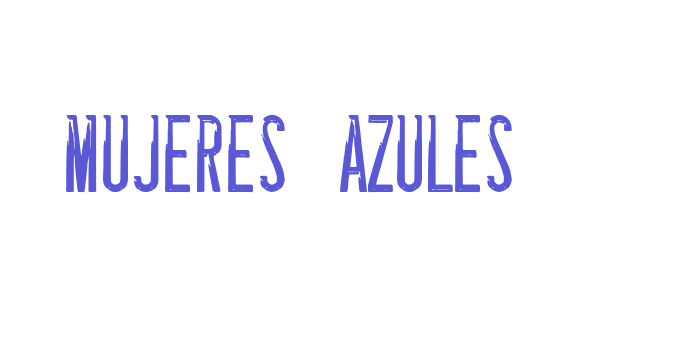 Mujeres  Azules Font