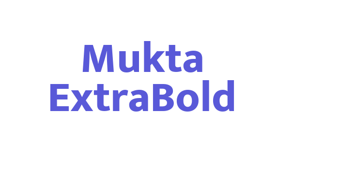 Mukta ExtraBold Font Download