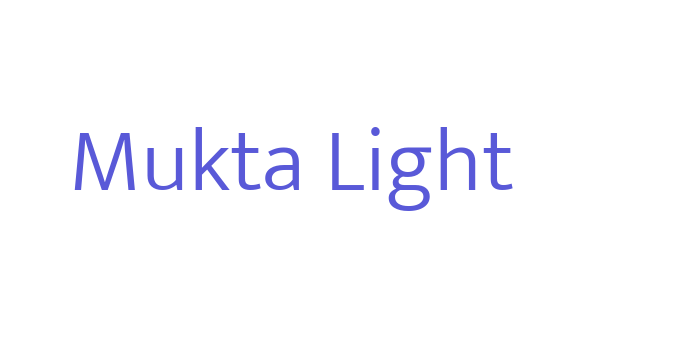 Mukta Light Font Download