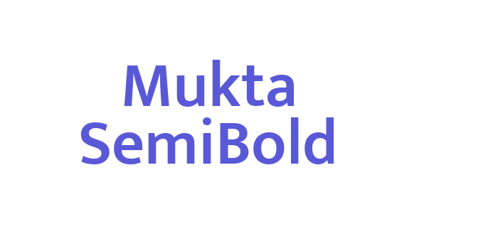 Mukta SemiBold Font Download