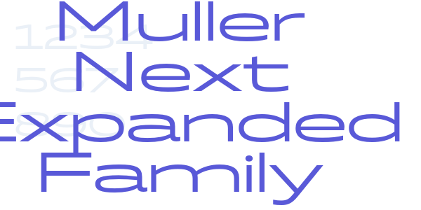 Muller Next Expanded Family font free