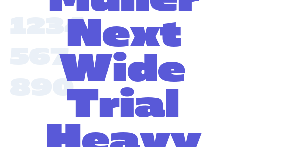 Muller Next Wide Trial Heavy font free