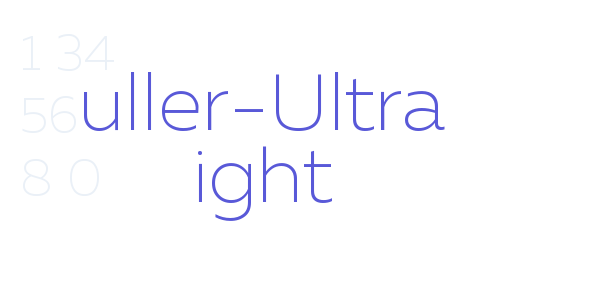 Muller-Ultra Light font free