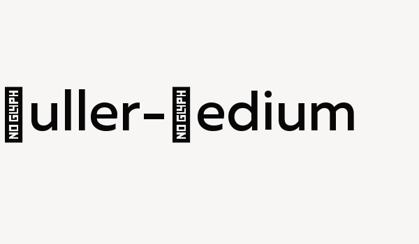 Muller-Medium Font