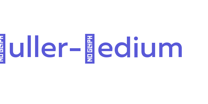 Muller-Medium Font